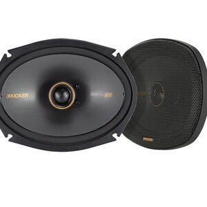 Kicker 51KSC6904 KS-Series 6x9" Coaxial Speakers with 1" tweeters w/ 51KSC650...
